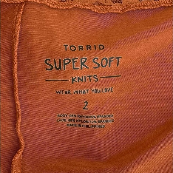 Torrid Super Soft Cardigan Size 2X Open Front Knits Jersey Stretch Spice - Picture 8 of 11